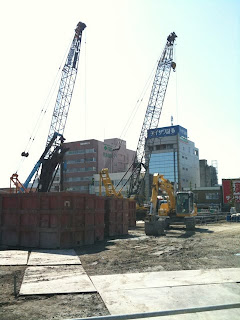 越谷駅東口第一種市街地再開発事業の様子