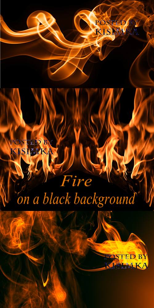 All for design. Welcome to this blog!: Stock Photo: Fire on a black