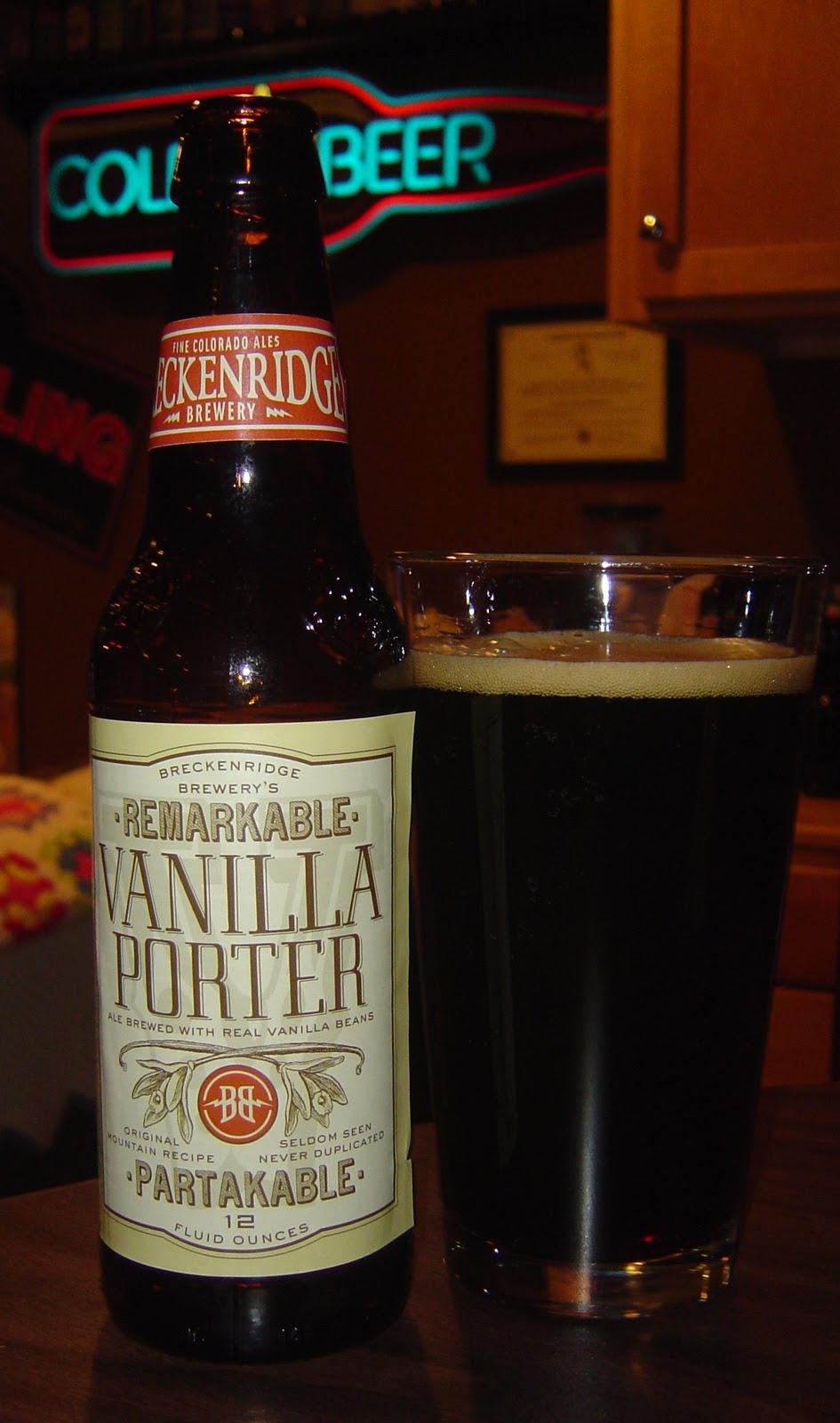 The Beer Buzz Vanilla Porter from Breckenridge Brewery