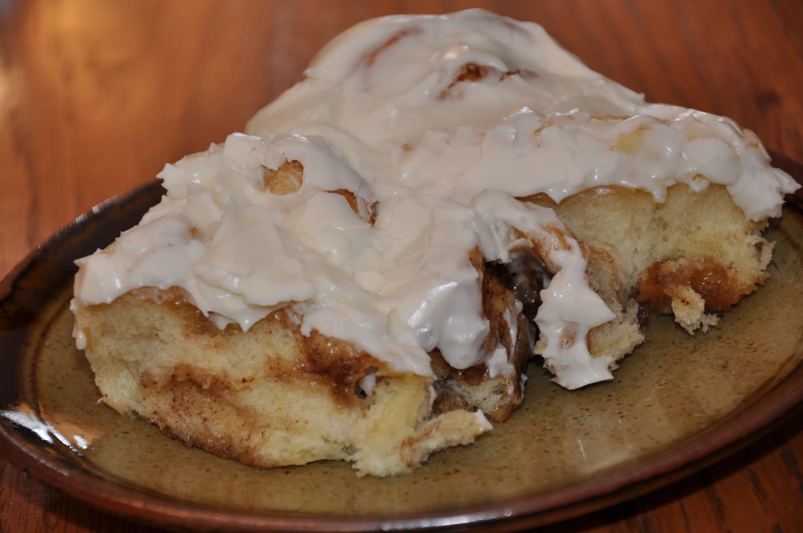 The Changeable Table Pudding Added Cinnamon Rolls