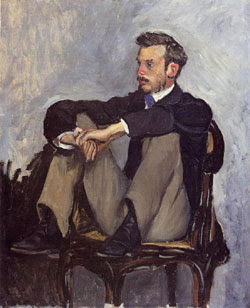 Renoir pintado por Frédéric Bazille