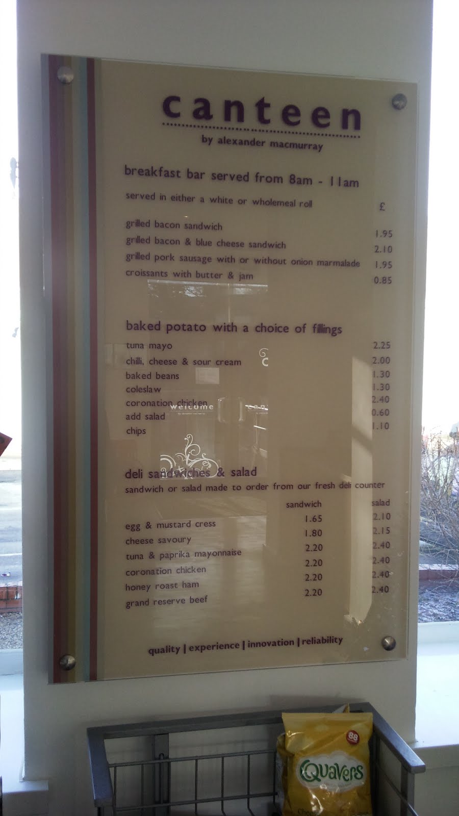 The Green I Signs Blog canteen signage