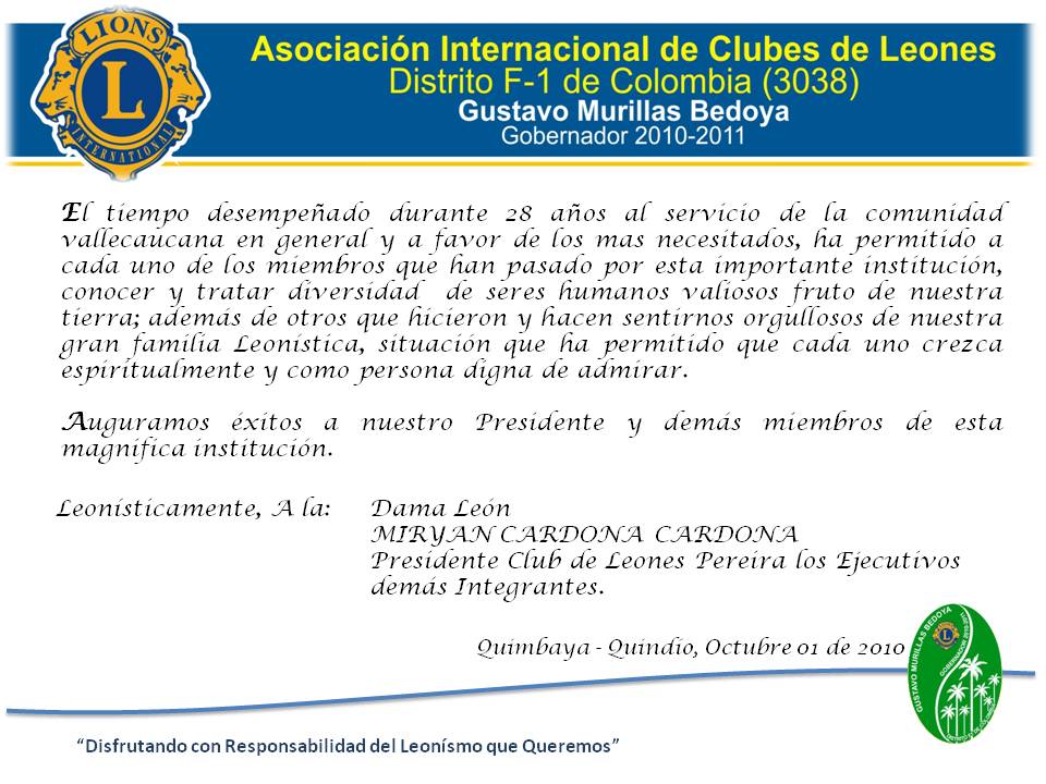 Resultado de imagen para Club de Leones Pereira los Ejecutivos