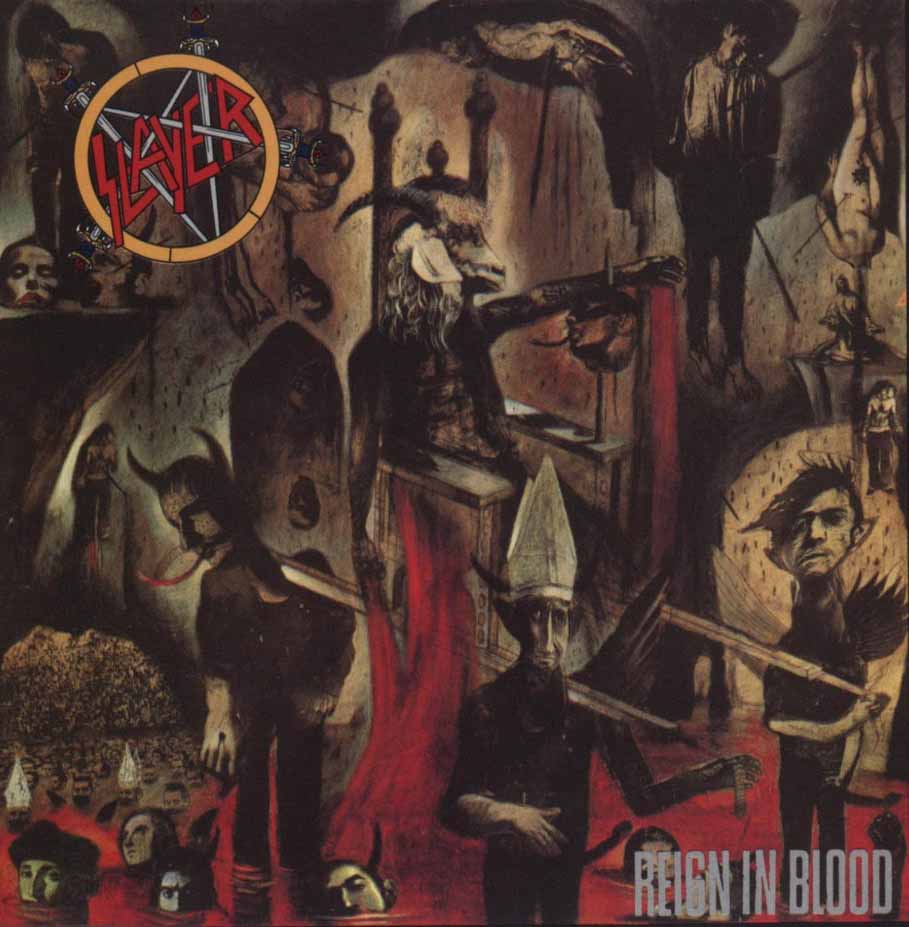 Slayer Reign In Blood Aufnäher – Lizenziert, Gewebt, 100% Polyester, Für Jacken & Taschen