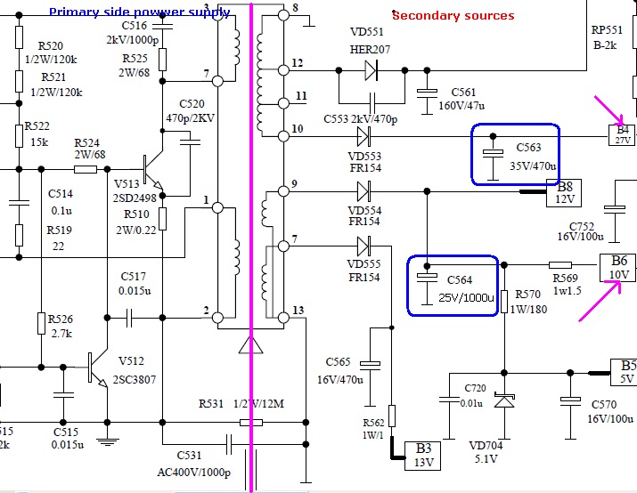 Tv Eht Circuit Diagram - Circuit Diagram Images