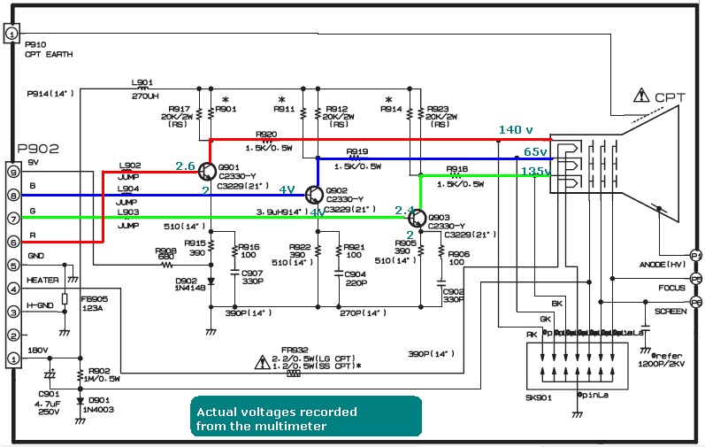 Tv Circuit Board Diagram Repair