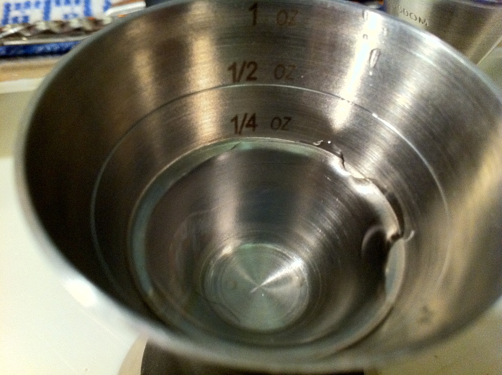 2 Spout 3 oz Measuring Glass Beaker Jigger