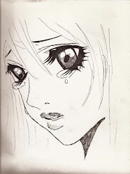 imagenes sad anime para dibujar