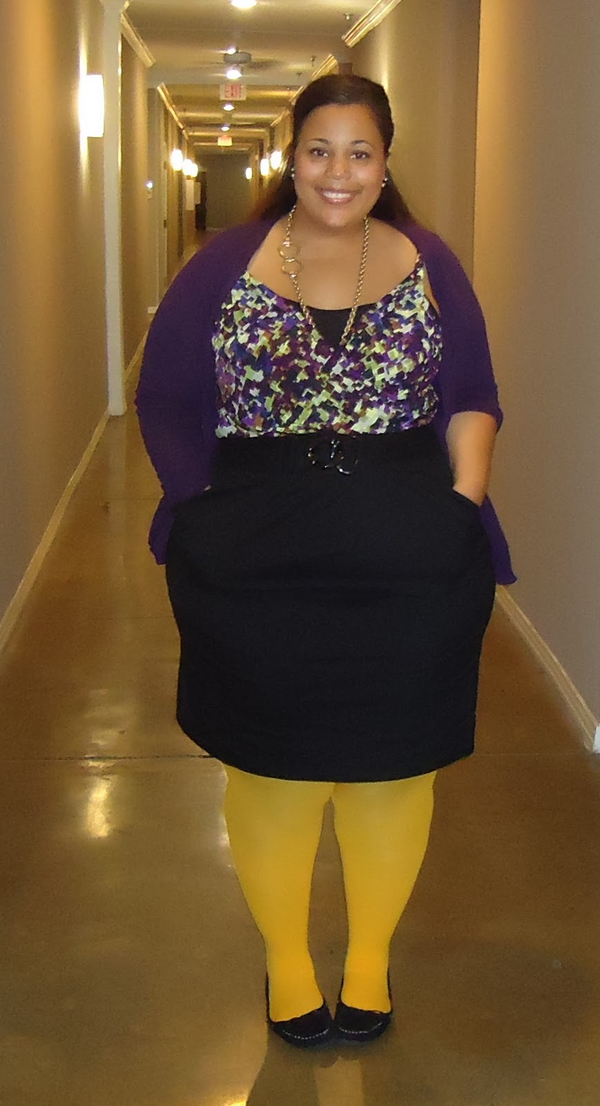 Outfit of the Day: I hope God likes my Mustard Tights - Garnerstyle