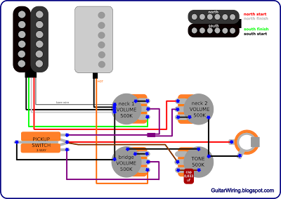 The Guitar Wiring Blog - diagrams and tips: Gibson Meets ... split coils wiring diagram for a les paul 