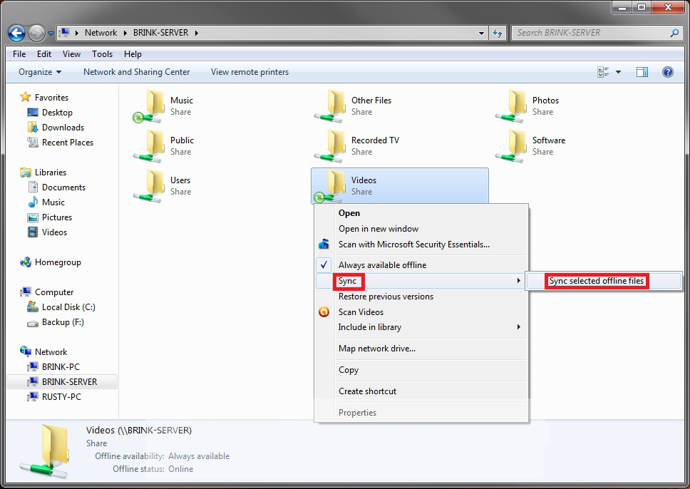 win7 sync folders win7 sync folders