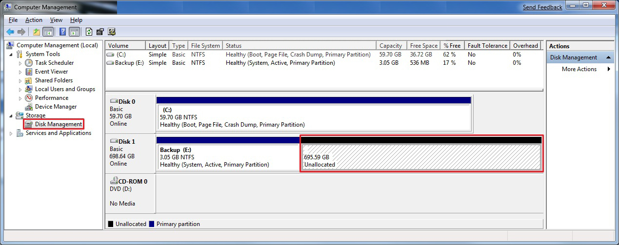How To Delete A Partition Or Volume In Windows 7 Windows 7 Support