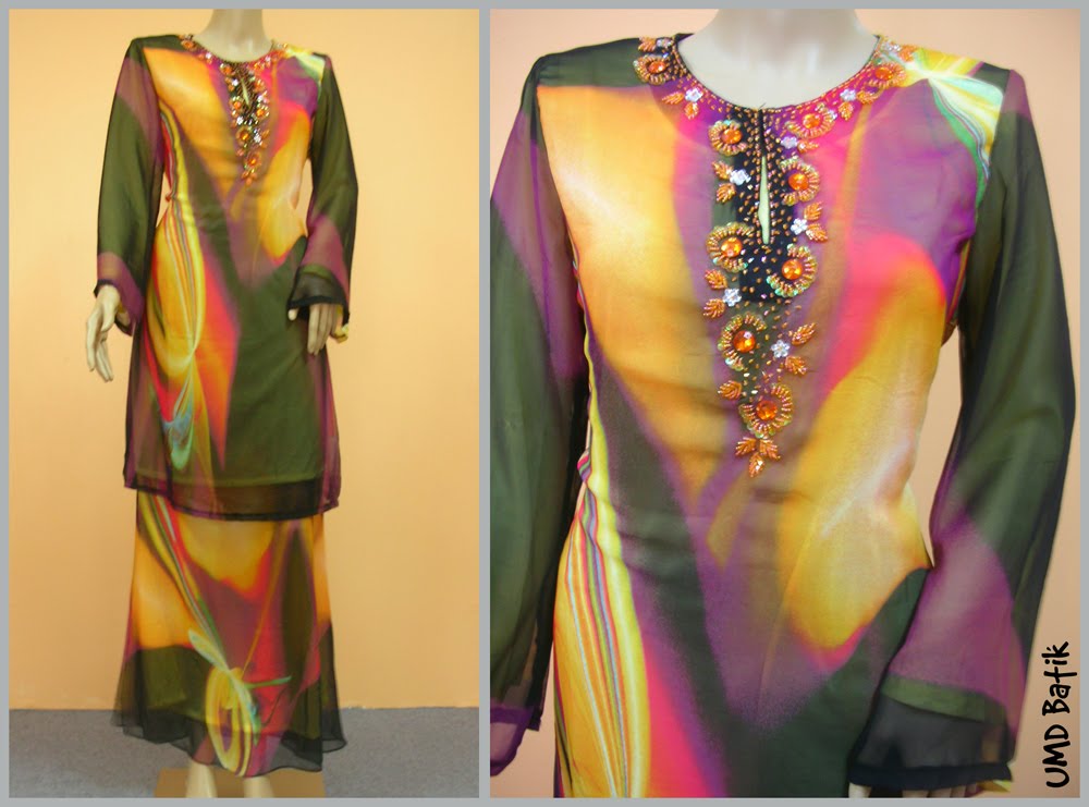 baju melayu motif batik