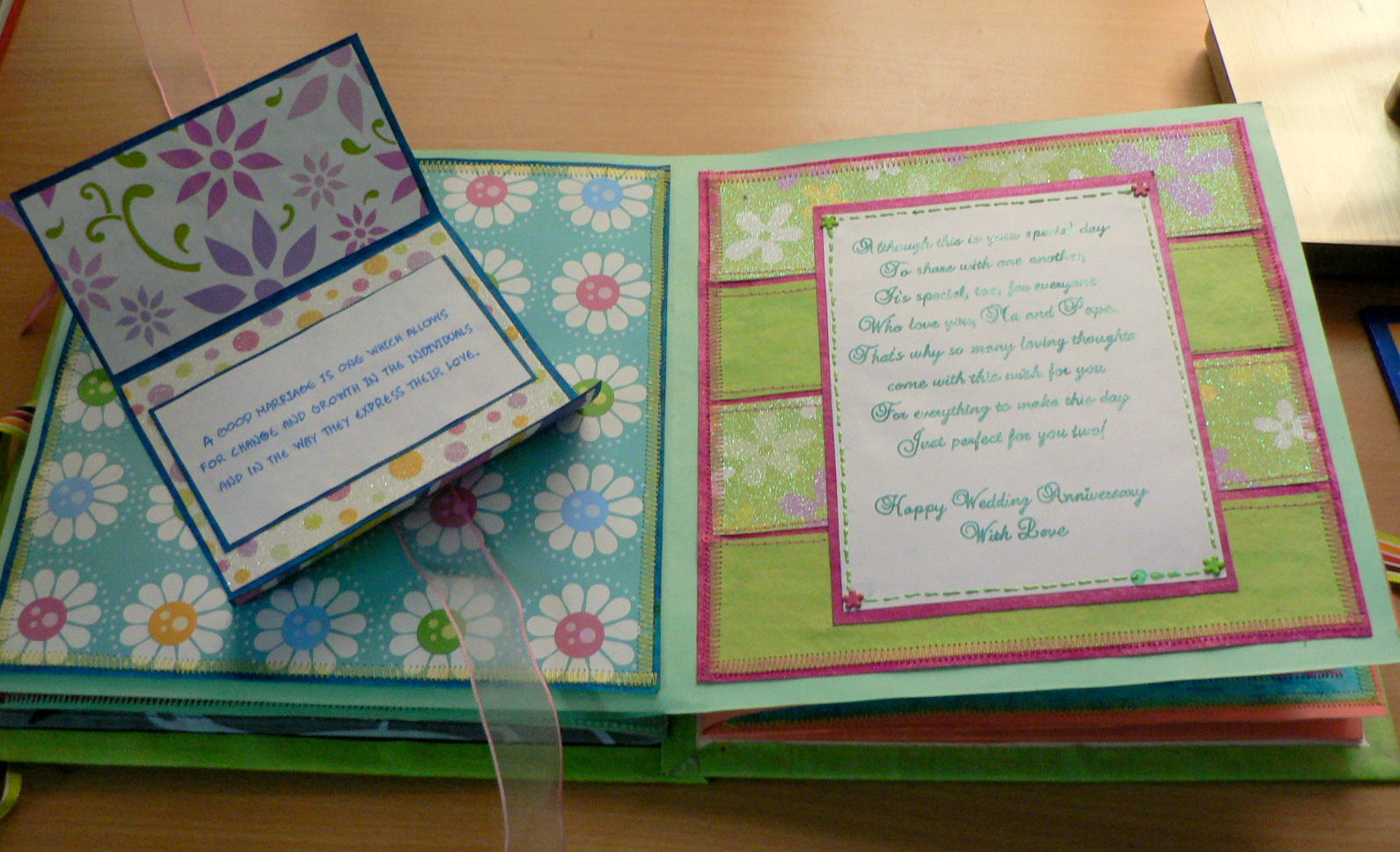 Juhi's Handmade Cards Multiple Page Card