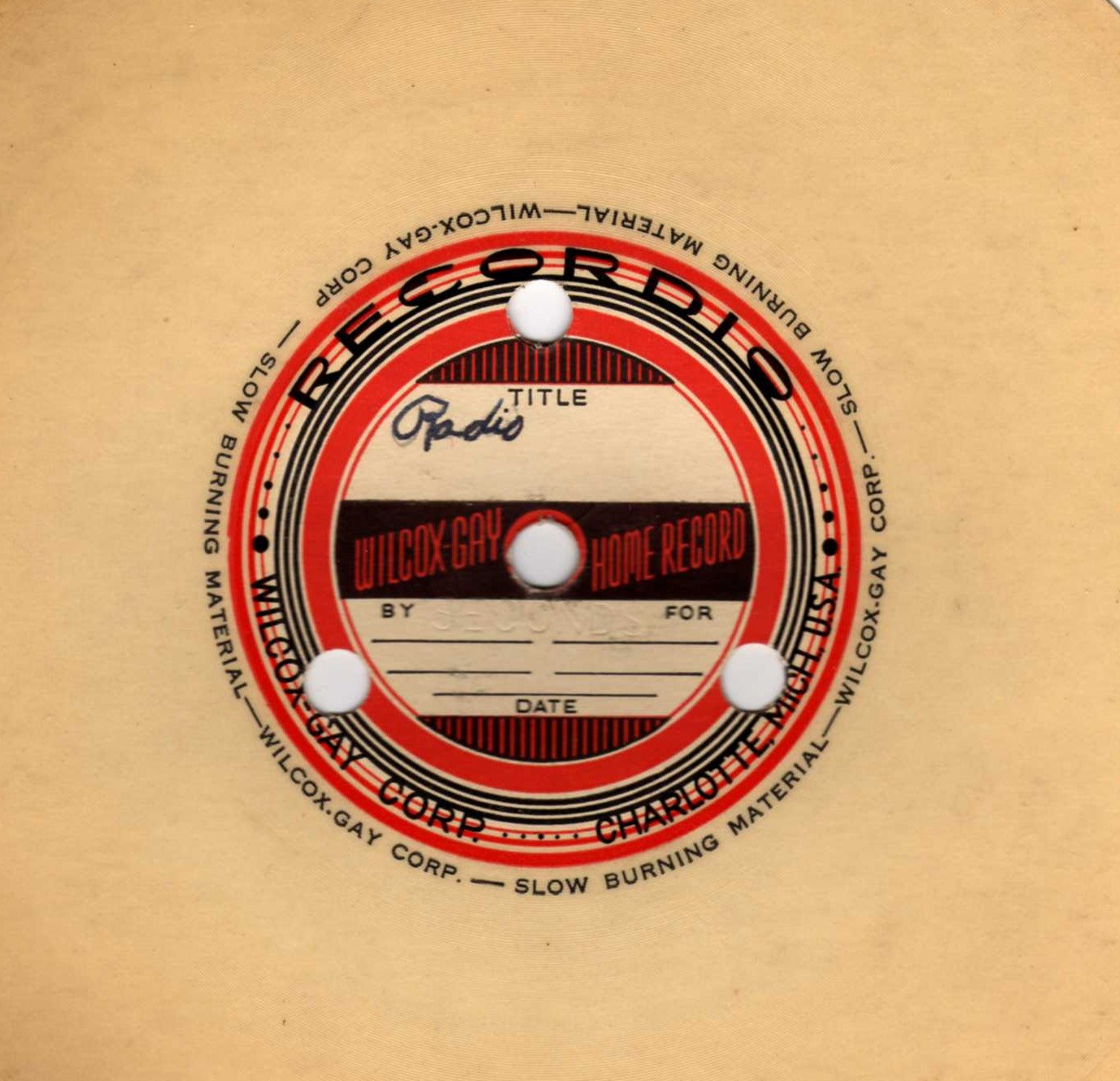 ARCANE RADIO TRIVIA Transcription Mystery Disc 85