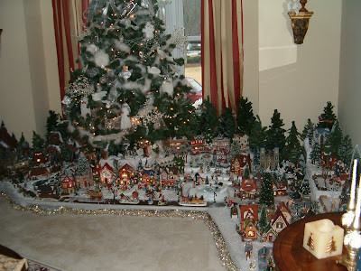 Christmas tree with village deals