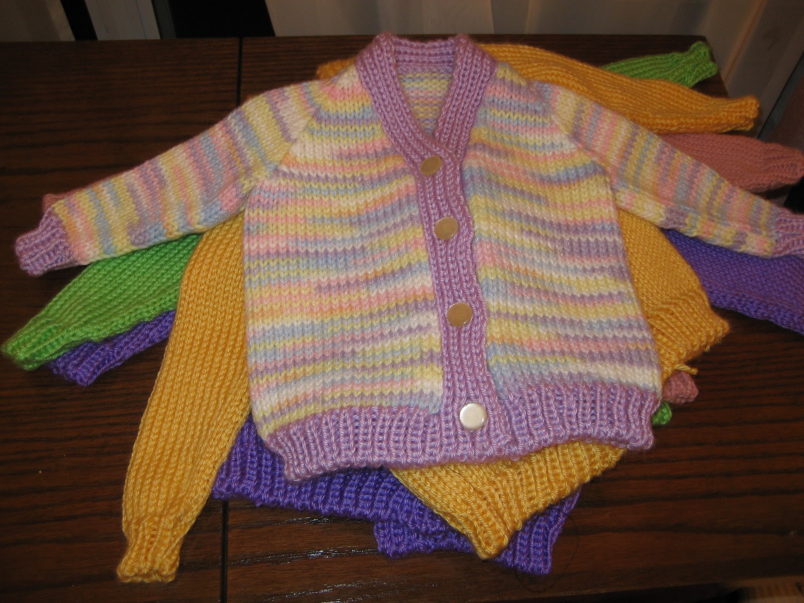 Diana natters on... about machine knitting: Baby Sweater Samples for ...