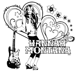 Coloring Pages for everyone: Hannah Montana Coloring Pages
