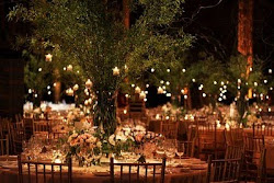 garden reception fairy lights outdoor decorations night midsummer dream summer lanterns weddings hanging candles enchanted parties table inspiration diy themes