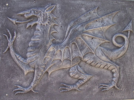 Welsh Dragon in Gaiman, Chubut. Patagonia