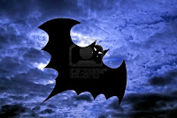 Halloween Flying Bats Wallpaper
