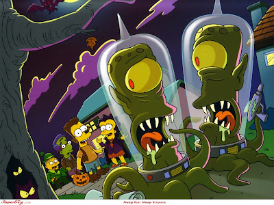 Free Simpsons Halloween Fright Wallpaper