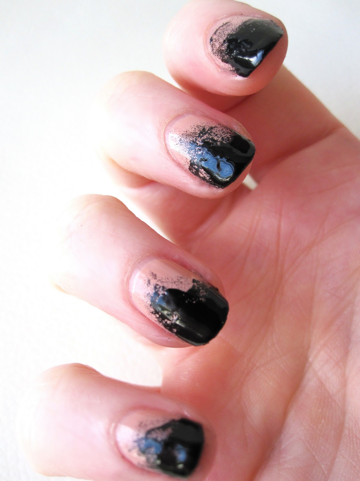 Stippled Glitter Tips Nail Tutorial Makeup Savvy Makeup And Beauty Blog