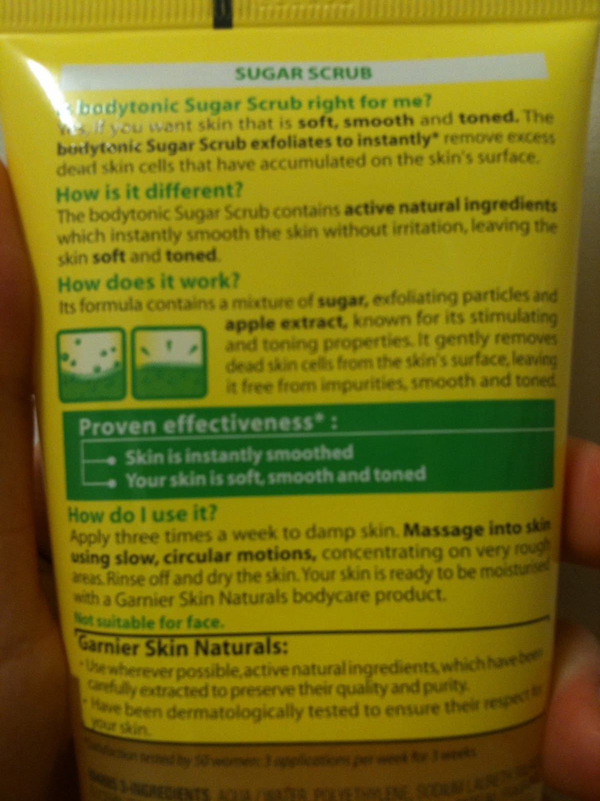 For the love of beauty! by Lara Garnier Body Tonic Sugar Scrub Review!