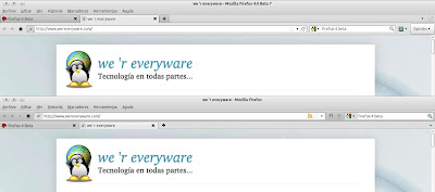 Diseño Firefox 4 vs Firefox 3