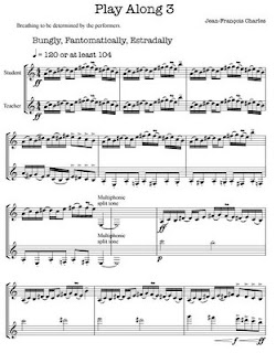 free score clarinet duet study 