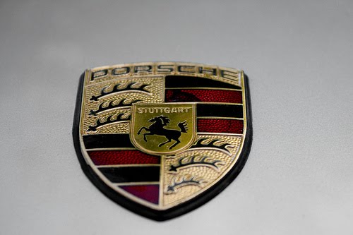 Porsche car logo badge