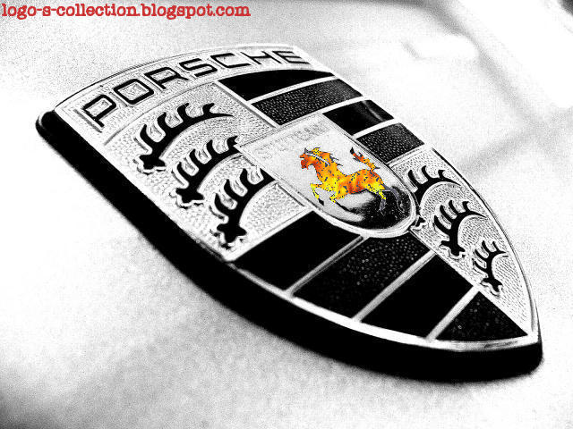 Porsche logo fire