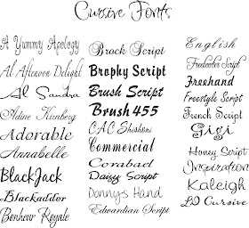 Simply Beautiful: Cursive Fonts