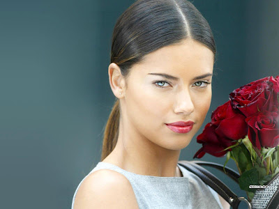 Adriana Lima Pictures Flower