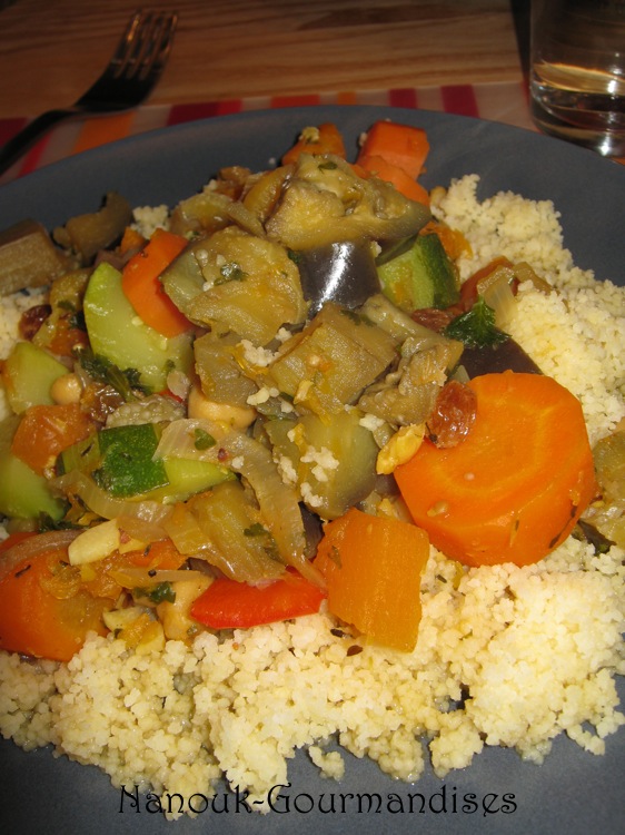 Gourmandises Tajine de légumes et couscous