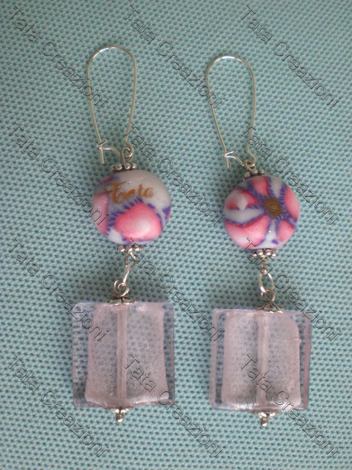Tata GISELE© - Orecchini placcati in oro 18 carati, con barra da 20 mm, marca francese, confezione regalo, velluto