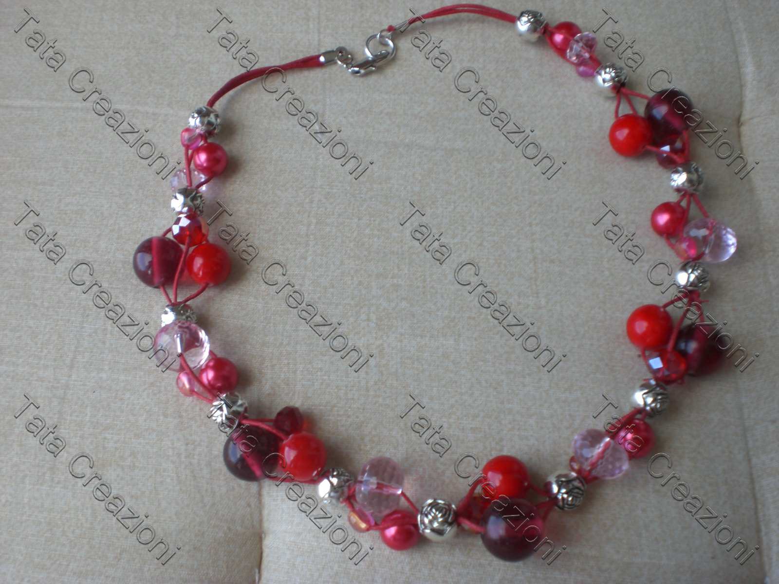 Rosario Tau In Legno E Corda Colore Marrone - Articoli Religiosi Shemà