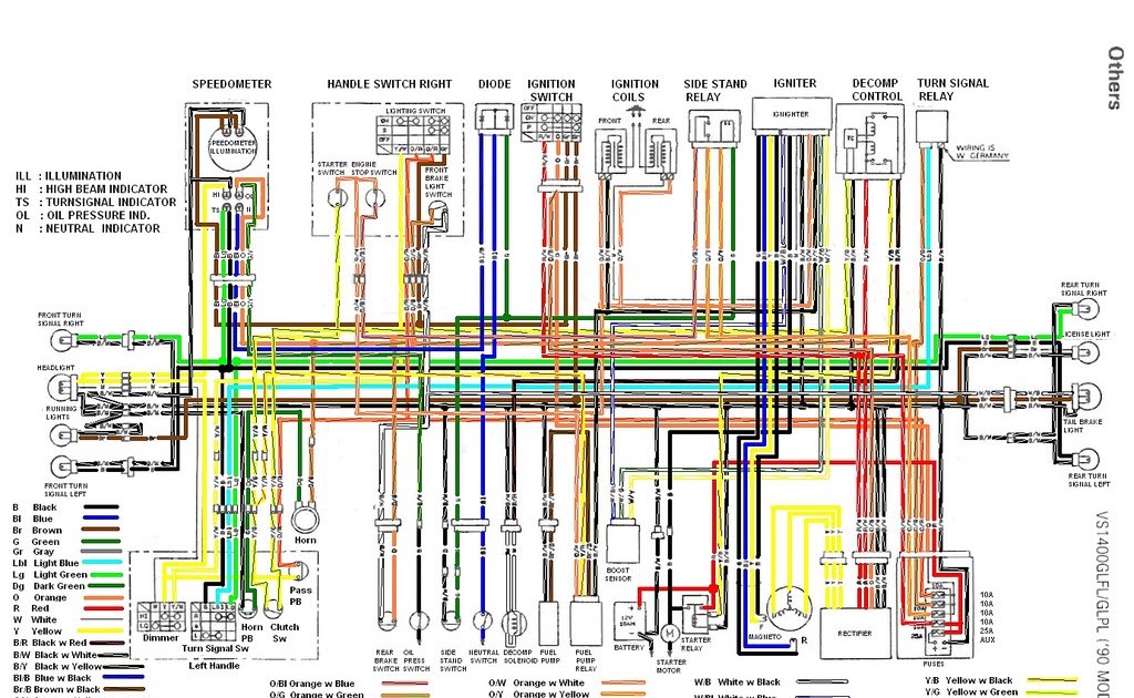 SUZUKI INTRUDER DE ARGENTINA - BYKERS_AR: CIRCUITO ... suzuki marauder 800 wiring diagram 