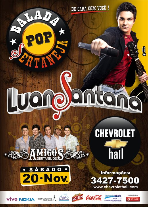 Eventtos PE Luan Santana no Chevrolet Hall Eventtos PE Luan Santana no Chevrolet Hall