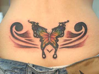 Cute Lower Back Butterfly Tattoos Picture 4