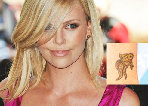 Charlize Theron Tattoos