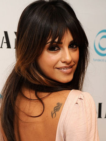 Celebrity Numbers on Celebrity Monica Cruz Number Tattoo Design