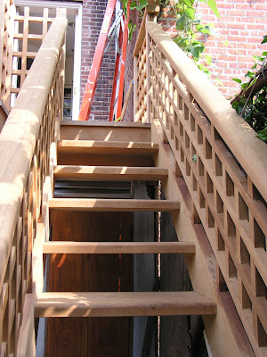 City Beautiful Carpentry: Custom Lattice Teak Railing, Deck, and Staircase