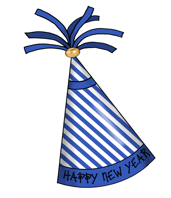 happy new year hat clipart - photo #7