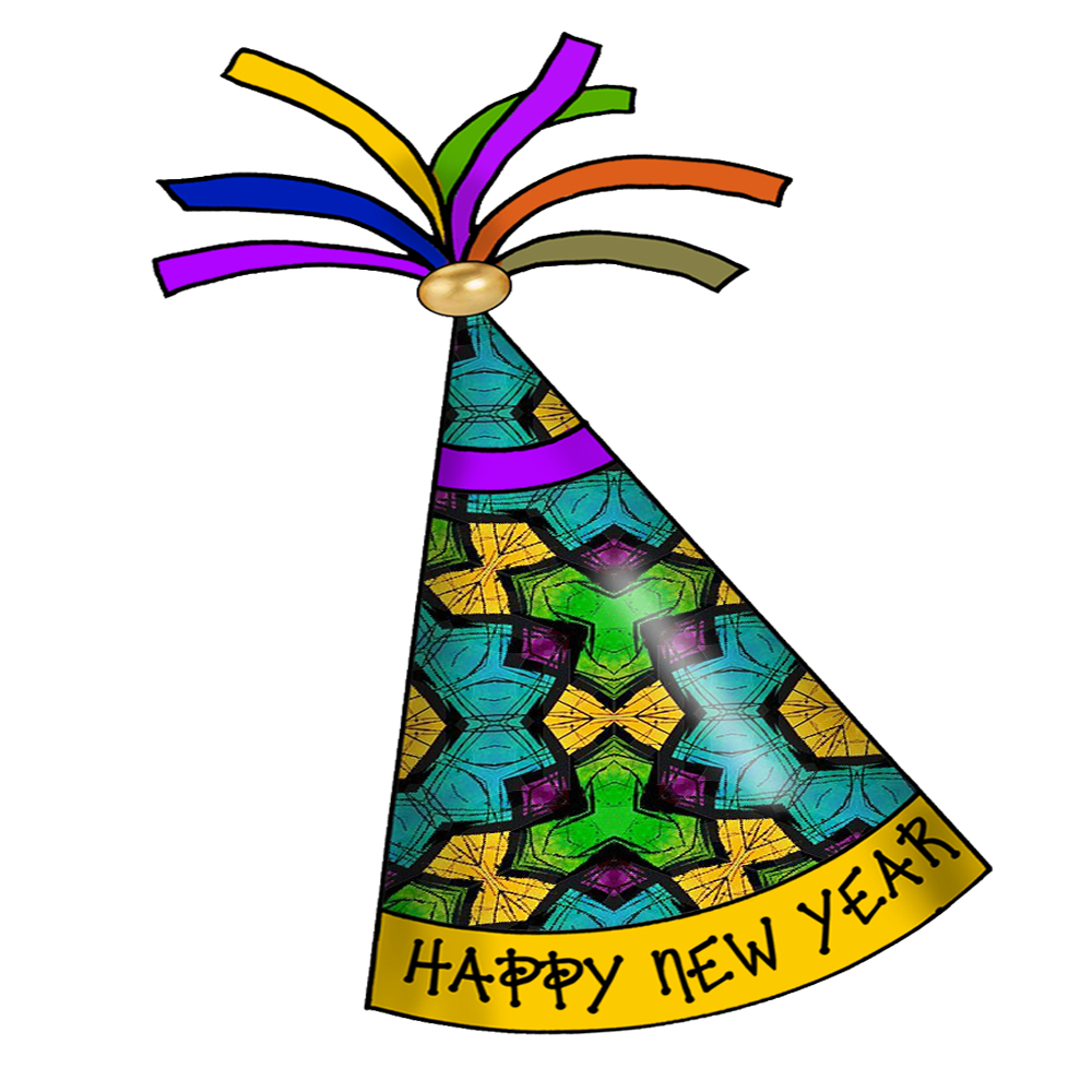 happy new year hat clipart - photo #1