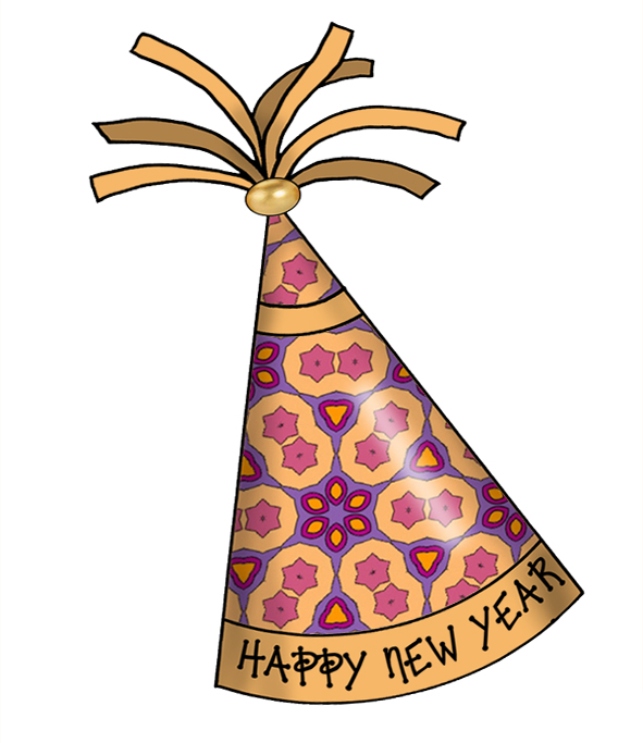 happy new year hat clipart - photo #34