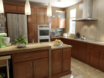 Builders Homesite, Inc. American Kitchen with Island