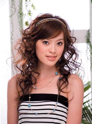Chinese Girl Hairstyle. girls hairstyle cute curly