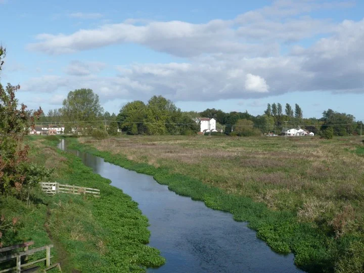 Buxton mill looms in the distance