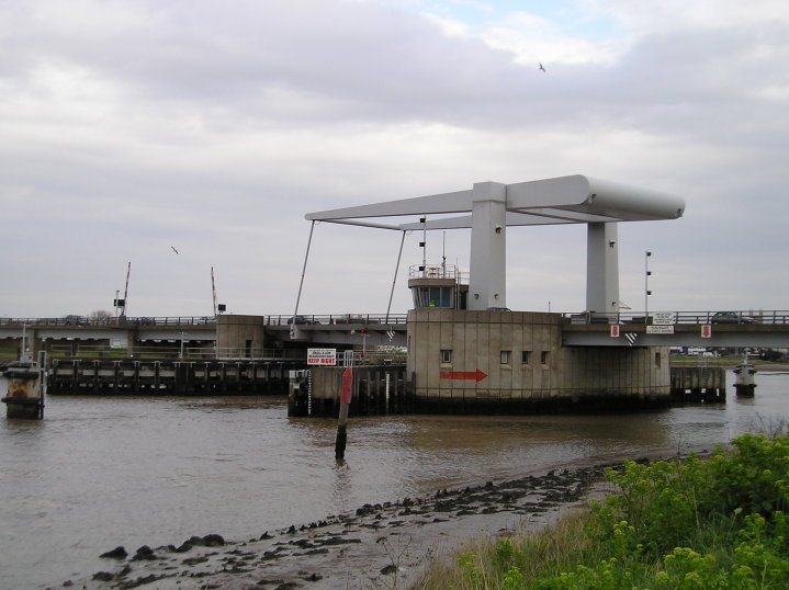 Breydon Bridge and the entrance to Great Yarmouth